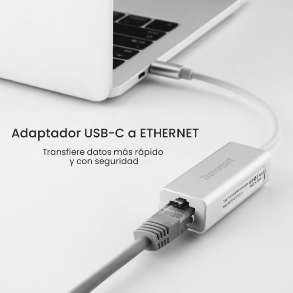 Adaptador USB-C a Ethernet RJ45 Tronsmart CTL01